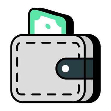 Cüzdanın mükemmel tasarım simgesi