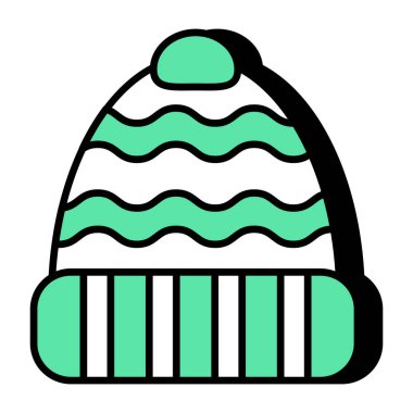 Yünlü başlığın eşsiz bir tasarım simgesi 