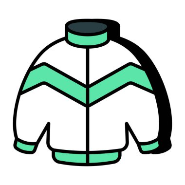 Düz dizaynlı süveter simgesi 