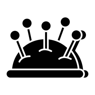 Moda tarzında iğne yastığı simgesi