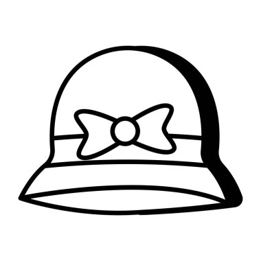Eşsiz bir şapka tasarımı simgesi 