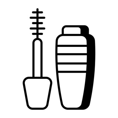 Güzel bir rimel tasarımı simgesi