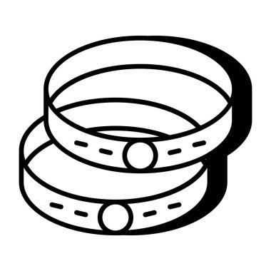 Kolluğun düz tasarım simgesi kavramsallaştırılıyor 