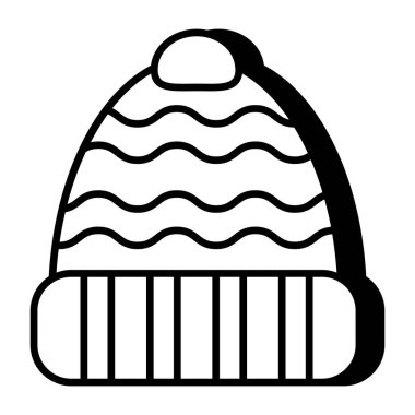 Yünlü başlığın eşsiz bir tasarım simgesi 