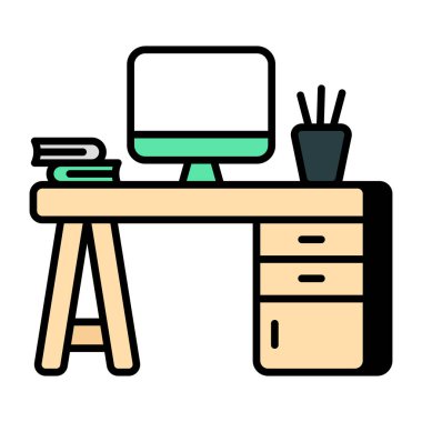 Bilgisayar tablosunun premimium indirme simgesi