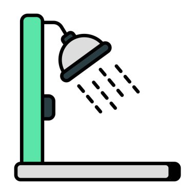 Unique design icon of shower