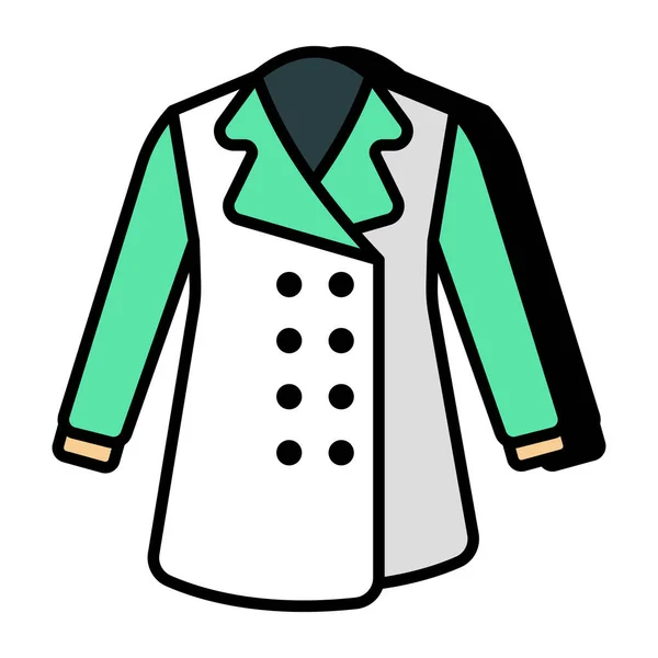 Модный Векторный Дизайн Женского Пальто — стоковый вектор