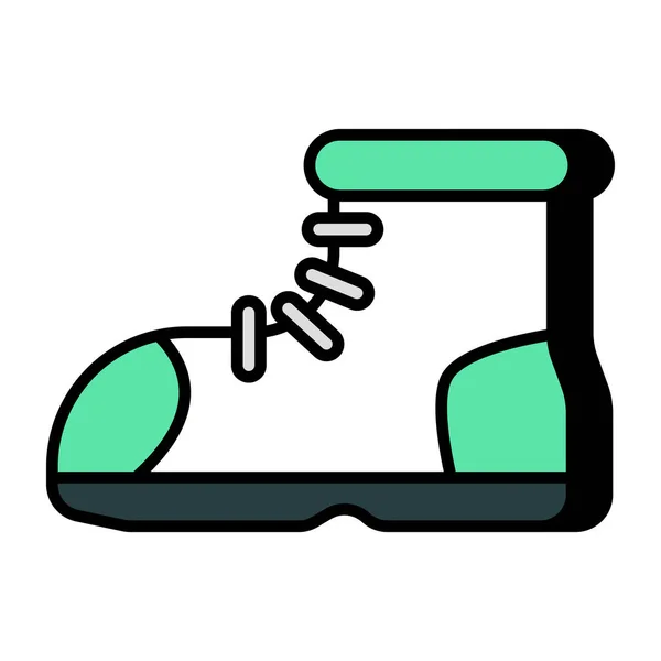 Ayak Bileği Ayakkabısının Güzel Bir Tasarımı — Stok Vektör