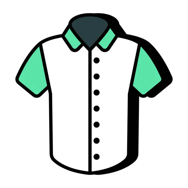 Premium Icono Descarga Camisa Casual — Vector de stock