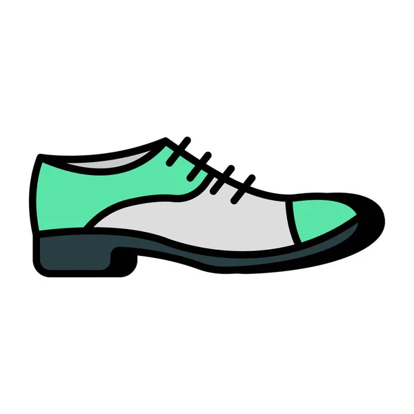 Ikon Desain Sepatu Formal Yang Indah - Stok Vektor