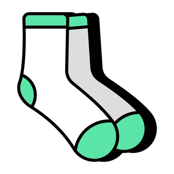 Premium Ikone Für Socken Herunterladen — Stockvektor