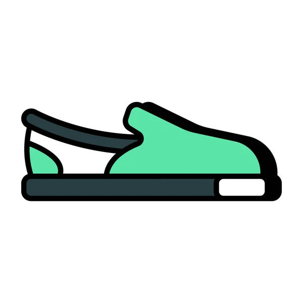 Ikon Desain Sepatu Formal Yang Indah - Stok Vektor