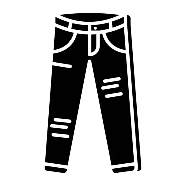 Icona Creativa Design Dei Jeans — Vettoriale Stock