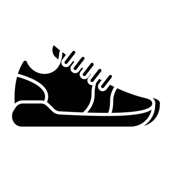 Ikon Desain Sepatu Olahraga Yang Unik - Stok Vektor