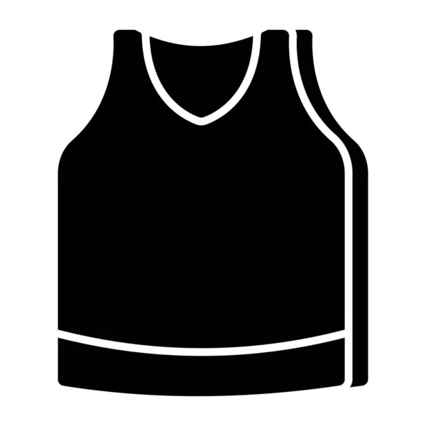 Icono Diseño Moderno Camiseta Sin Mangas — Vector de stock