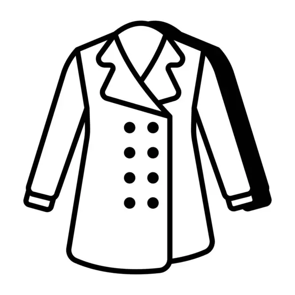 Női Kabát Divatos Vektorkialakítása — Stock Vector
