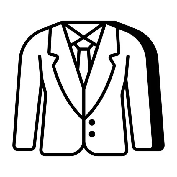Ikon Design Män Kostym — Stock vektor