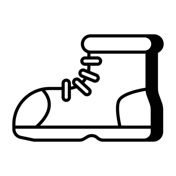 Sebuah Ikon Desain Sepatu Pergelangan Kaki Yang Indah - Stok Vektor