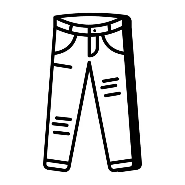 Kreative Design Ikone Der Jeans — Stockvektor