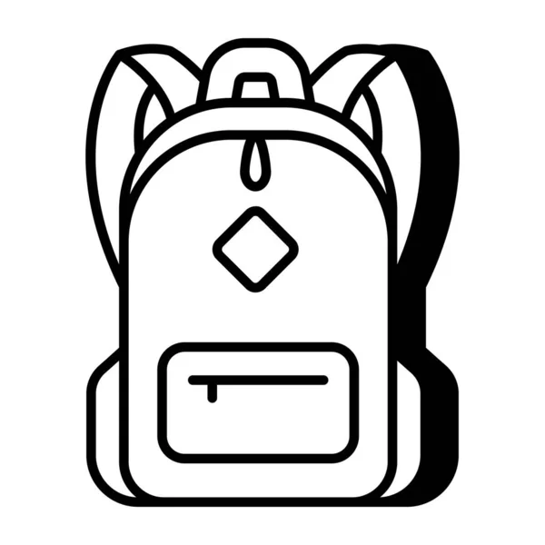 Premium Download Icon Backpack — Vetor de Stock