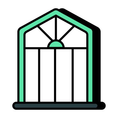 Editable design icon of window