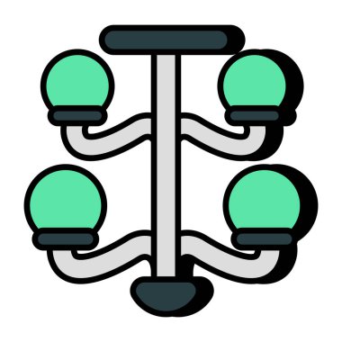 Sokak lambalarının modern tasarım simgesi