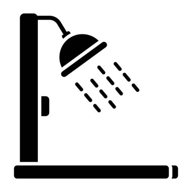 Unique design icon of shower