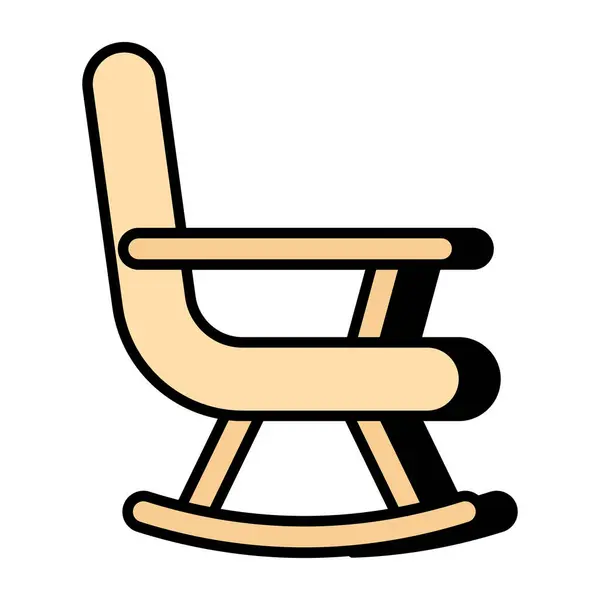 Premium Download Icon Rocking Chair — Stock Vector