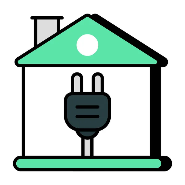 Modern Design Icon Electric Home — Image vectorielle