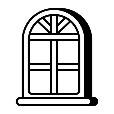 Editable design icon of window