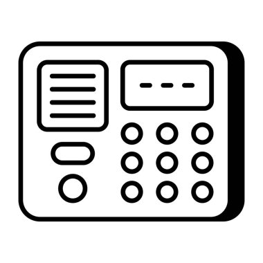 Katılım makinesinin mükemmel tasarım simgesi