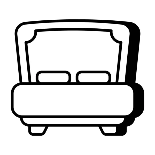 Premium Download Icon Bed — стоковый вектор