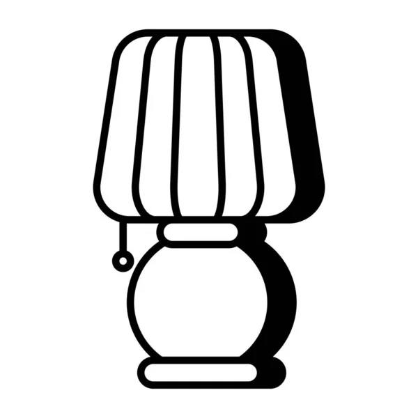 테이블 램프의 디자인 아이콘 — 스톡 벡터