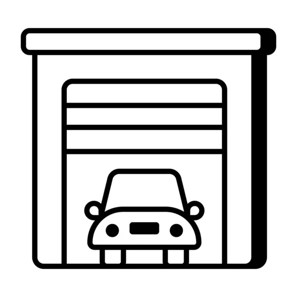 Ícone Download Premium Garagem — Vetor de Stock