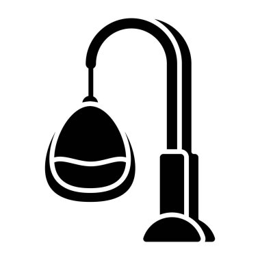 Salon sandalyesinin yaratıcı tasarım simgesi