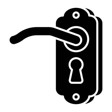 Kapı kilidinin eşsiz tasarım simgesi