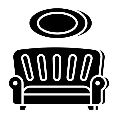Modern design icon of sofa