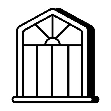 Editable design icon of window