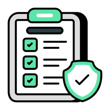 Trendy design icon of privacy policy