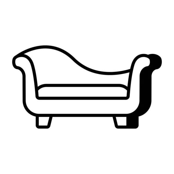 Modern Design Icon Sofa — Stockvektor