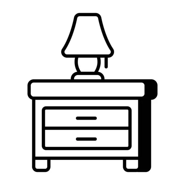 Eine Ikone Design Von Nachttisch — Stockvektor