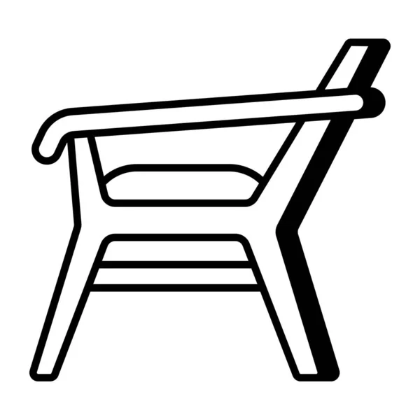 Premium Icône Téléchargement Chaise Bois — Image vectorielle