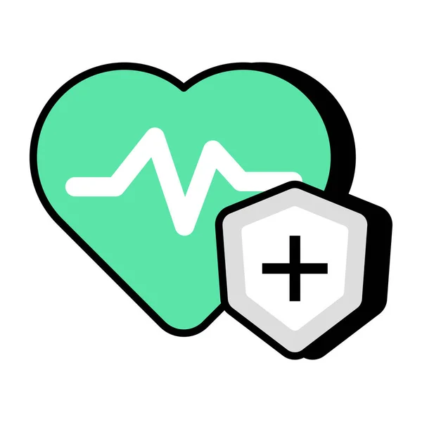 Icon Design Health Insurance — Stock Vector