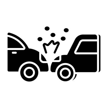 Araba çarpma simgesinin premimium indirme simgesi