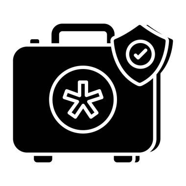 Tıbbi teçhizatın renkli tasarım simgesi