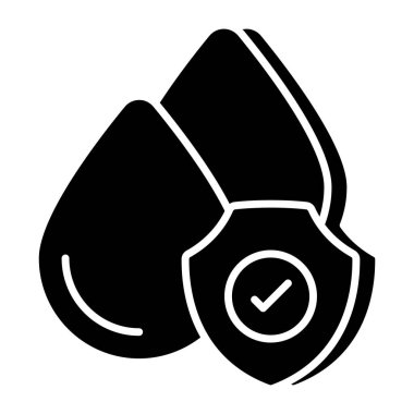 Su bırakma sigortasının yaratıcı tasarım simgesi