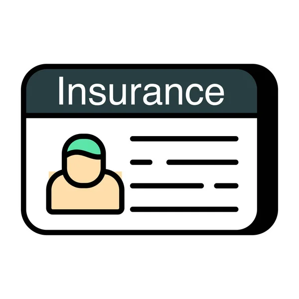 保险卡的图标设计 — 图库矢量图片