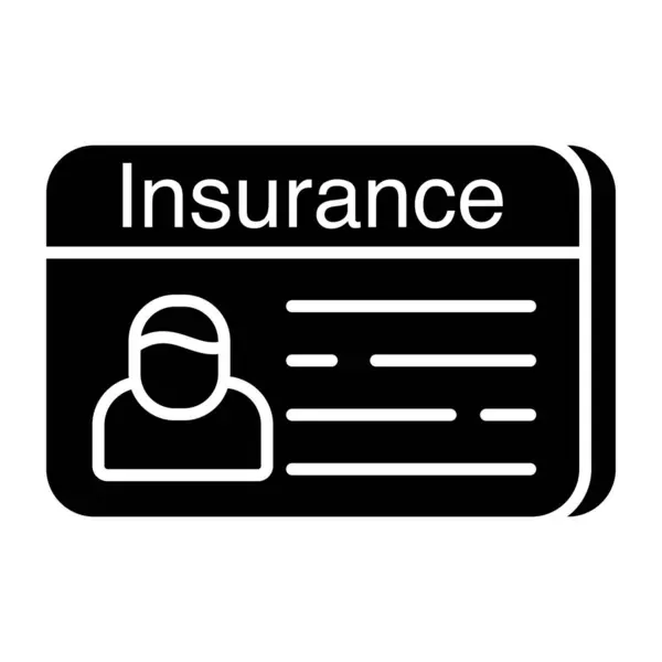 Symbolbild Der Versicherungskarte — Stockvektor