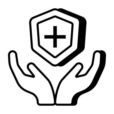Kalp ellerde, sağlık hizmetinin simgesi
