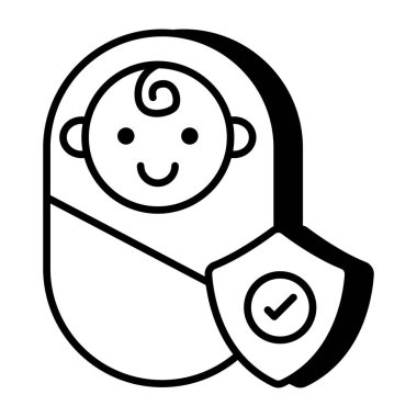 Çocuk sigortasının eşsiz bir tasarım simgesi